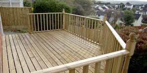Garden fencing and decking