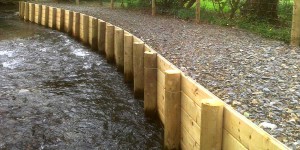 Timber revetment
