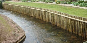 Timber revetment