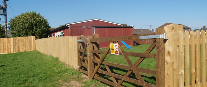 Fencing – West Buckland village green Fencing – West Buckland village green